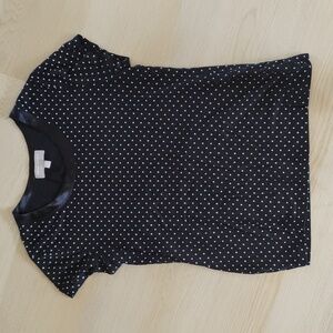 Banana Republic Black and White Polka Dot Top